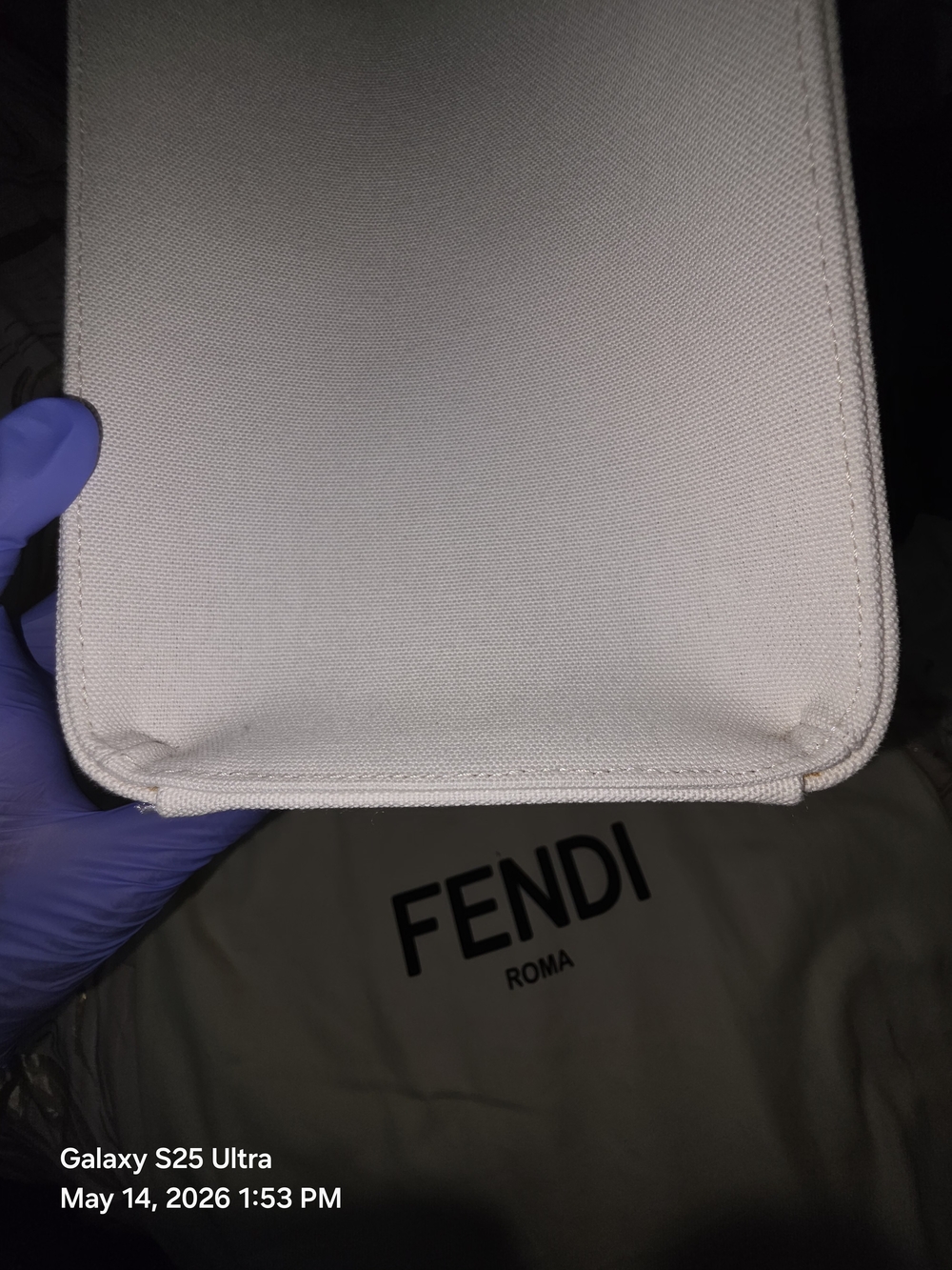 Fendi FF Canvas X-Tote Bag Black White Leather Trim Turn Lock. NWT. MFRP-$3800 - Picture 7 of 16